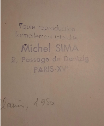Michel SIMA - Portrait de Picasso - Photographie 2