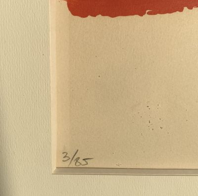 Pierre SOULAGES -  Lithographie 27,1969 - Lithographie signée et numérotée au crayon 2
