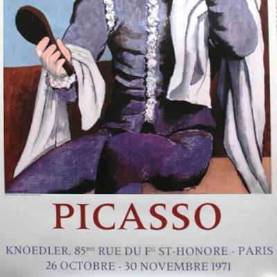 Pablo PICASSO (d’après) - Arlequin - Affiche lithographique 2