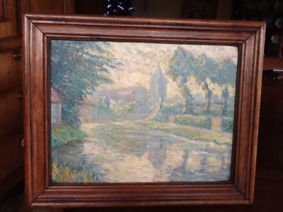 Yvonne SERRUYS 1874-1953 Menin 5 heures le soir, Menin juillet 6 heures matin Paire de tableaux 2