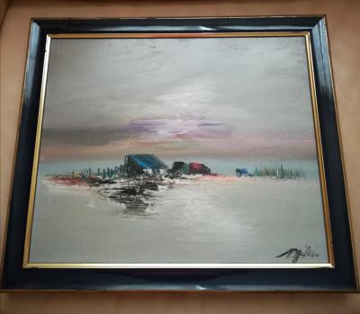 Tony BULLER - Paysage - Huile sur toile signée 2