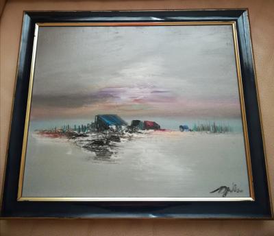 Tony BULLER - Paysage - Huile sur toile signée 2