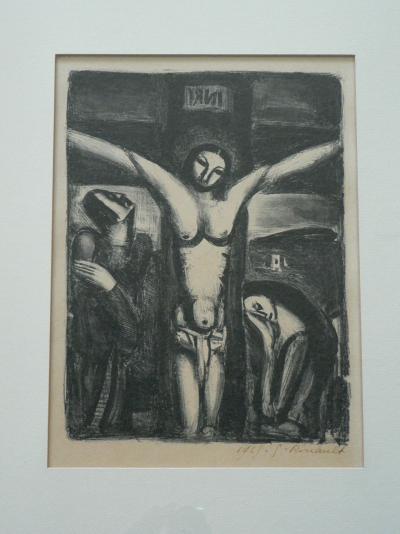 Georges ROUAULT - Christ en croix, 1925 - Lithographie signée au crayon 2
