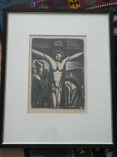 Georges ROUAULT - Christ en croix, 1925 - Lithographie signée au crayon 2