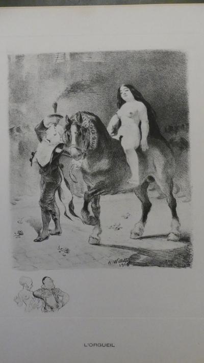 Adolphe WILLETTE - Les 7 péchés capitaux - Ensemble de 7 lithographies 2