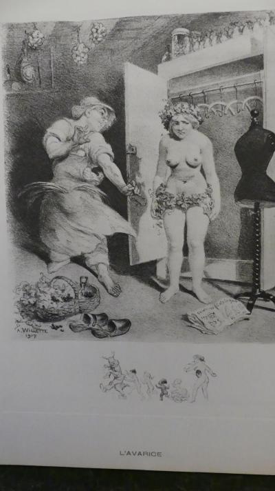 Adolphe WILLETTE - Les 7 péchés capitaux - Ensemble de 7 lithographies 2