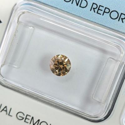Diamant - 0.41 ct - Brillant - Marron gris fantaisie 2