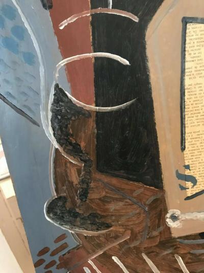 Arnold GUERLINCK - Composition cubiste, circa 1970 - Technique mixte sur toile 2