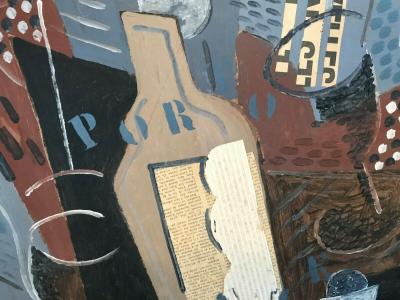 Arnold GUERLINCK - Composition cubiste, circa 1970 - Technique mixte sur toile 2