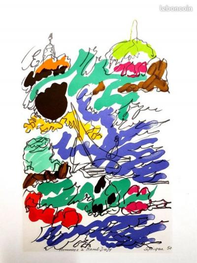 Charles LAPICQUE -  Lettre à mon peintre, 1965 - Lithographie 2