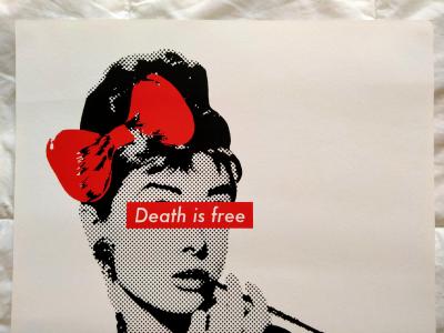 Death NYC - Hepburn is free, 2016 - Signed and numbered silkscreen