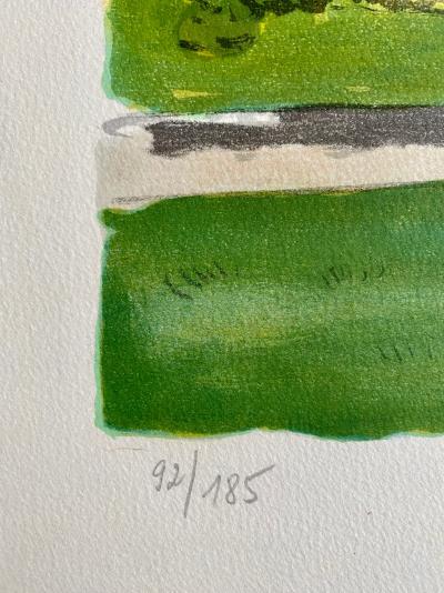 Yves BRAYER - En Russie Moscou - Les jardins du Kremlin - Lithographie signée au crayon 2