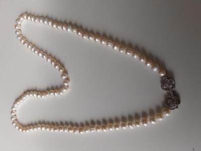 Collier de perles naturelles nacrés + 2