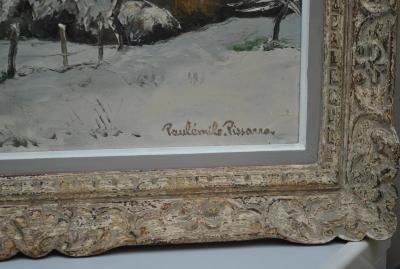 Paul-Emile PISSARRO - Neige à la Serverie - Huile sur toile 2