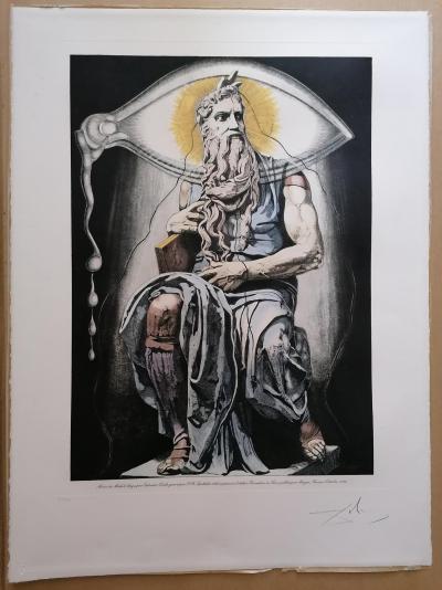 Salvador Dali (1904-1989)                   Titre :  Moïse                  Eau 2