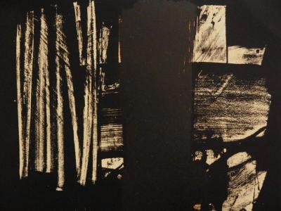 PIERRE SOULAGES - LITHOGRAPHIE N°9, 1959 - LITHOGRAPHIE ORIGINALE 2