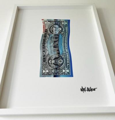Karl Lagasse (1981) - One Dollar KL04 - Tableau, Impression sur Plexiglas 2