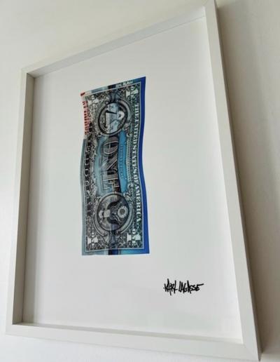 Karl Lagasse (1981) - One Dollar KL04 - Tableau, Impression sur Plexiglas 2