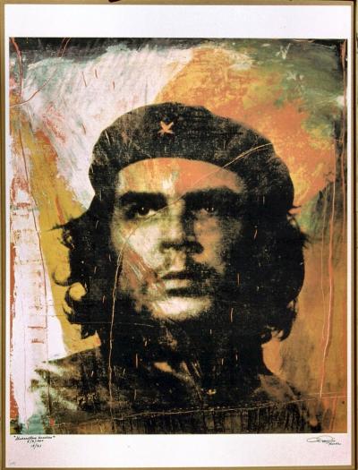 Alberto Korda  - Guerrillero Heroico  -  1960 - Rare Seriraphie originale couleur - Signée - numérotée