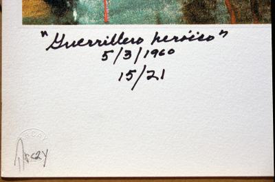 Alberto Korda  - Guerrillero Heroico  -  1960 - Rare Seriraphie originale couleur - Signée - numérotée 2