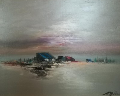 Tony BULLER - Paysage - Huile sur toile signée 2