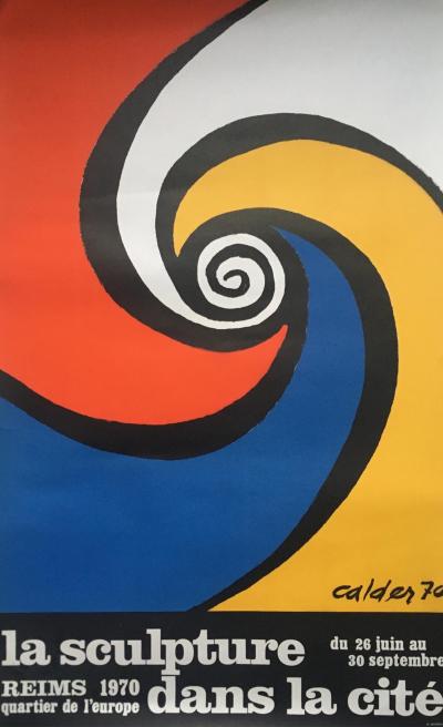 Alexander CALDER - La Sculpture dans la cité, 1970 - Affiche lithographique 2