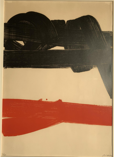 Pierre SOULAGES -  Lithographie 27,1969 - Lithographie signée et numérotée au crayon 2