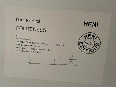 Damien Hirst, politeness - H9, Les Vertus, Giclées 2