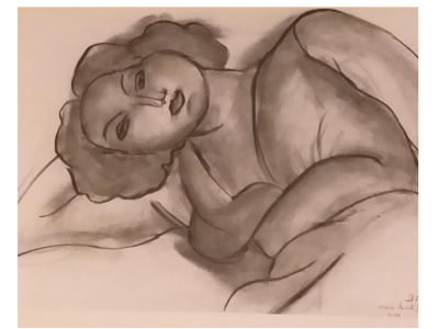 Henri MATISSE - Femme allongée - Lithographie sur papier vélin 2