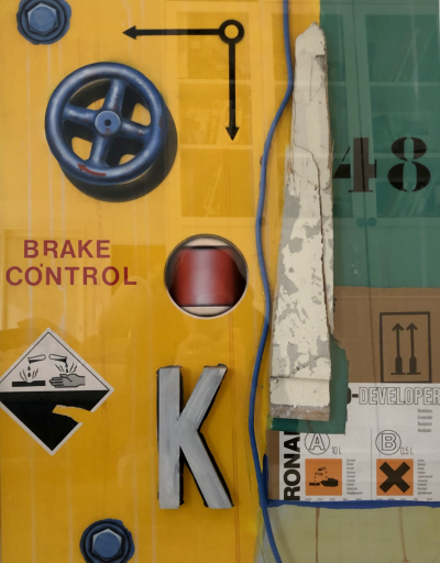 Peter KLASEN - Brake Control, circa 1980 - Acrylique sur toile signée 2