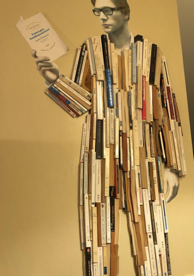 Olivier LANNAUD - Homme Livres, 2008 - Technique mixte sur toile 2