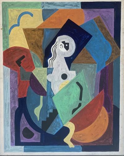 Albert GLEIZES (attribué à) - Sans titre, circa 1935 - Gouache sur panneau 2