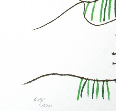 Pablo PICASSO (d’après) -  Lithographie intitulée le bouquet 2