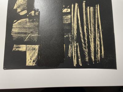 PIERRE SOULAGES - LITHOGRAPHIE N°9, 1959 - LITHOGRAPHIE ORIGINALE 2