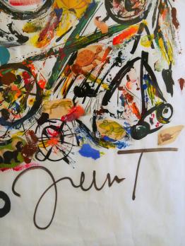 Jean Tinguely - Composition - Gouache , felt tip and collage on paper 2